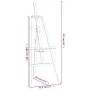 Caballete de pintura madera maciza pino negro 53,5x95x127 cm de vidaXL, Caballetes de oficina - Ref: Foro24-30221, Precio: 35...