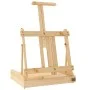 Caballete de sobremesa con cajón madera de pino 41,5x37x12 cm de vidaXL, Caballetes de oficina - Ref: Foro24-30229, Precio: 6...