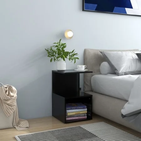 Mesita de noche madera contrachapada negro 35x35x55 cm de vidaXL, Mesitas de noche - Ref: Foro24-806348, Precio: 30,42 €, Des...