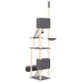 Árbol rascador para gatos suelo a techo gris oscuro 277-303 cm en Mobiliario para gatos | Comprar online en Foru.es