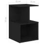 Mesita de noche madera contrachapada negro 35x35x55 cm de vidaXL, Mesitas de noche - Ref: Foro24-806348, Precio: 30,42 €, Des...
