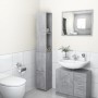Armario baño madera contrachapada gris hormigón 25x26,5x170 cm de vidaXL, Muebles de baño - Ref: Foro24-808435, Precio: 53,13...