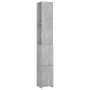 Armario baño madera contrachapada gris hormigón 25x26,5x170 cm de vidaXL, Muebles de baño - Ref: Foro24-808435, Precio: 53,13...
