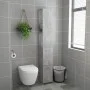 Armario baño madera contrachapada gris hormigón 25x26,5x170 cm de vidaXL, Muebles de baño - Ref: Foro24-808435, Precio: 52,34...