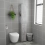 Armario baño madera contrachapada gris hormigón 25x26,5x170 cm de vidaXL, Muebles de baño - Ref: Foro24-808435, Precio: 53,13...