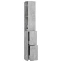 Armario baño madera contrachapada gris hormigón 25x26,5x170 cm de vidaXL, Muebles de baño - Ref: Foro24-808435, Precio: 53,13...