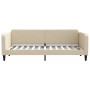 Sofá cama con colchón tela crema 80x200 cm de vidaXL, Camas y somieres - Ref: Foro24-3196797, Precio: 313,12 €, Descuento: %