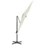 Sombrilla colgante con poste de aluminio blanco arena 400x300cm de vidaXL, Sombrillas - Ref: Foro24-319912, Precio: 207,37 €,...