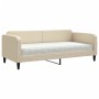 Sofá cama con colchón tela crema 90x200 cm de vidaXL, Camas y somieres - Ref: Foro24-3196802, Precio: 311,94 €, Descuento: %