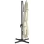 Sombrilla colgante con poste de aluminio blanco arena 400x300cm de vidaXL, Sombrillas - Ref: Foro24-319912, Precio: 207,37 €,...