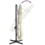 Sombrilla colgante con poste de aluminio blanco arena 400x300cm de vidaXL, Sombrillas - Ref: Foro24-319912, Precio: 207,37 €,...