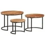 Stackable tables 3 pieces solid acacia wood by vidaXL, Coffee table - Ref: Foro24-353900, Price: 110,45 €, Discount: %