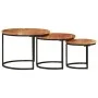 Stackable tables 3 pieces solid acacia wood by vidaXL, Coffee table - Ref: Foro24-353900, Price: 110,45 €, Discount: %