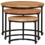 Stackable tables 3 pieces solid acacia wood by vidaXL, Coffee table - Ref: Foro24-353900, Price: 110,45 €, Discount: %