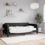 Sofá cama con colchón tela negro 90x190 cm de vidaXL, Camas y somieres - Ref: Foro24-3196810, Precio: 305,08 €, Descuento: %