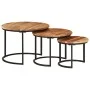 Stackable tables 3 pieces solid acacia wood by vidaXL, Coffee table - Ref: Foro24-353900, Price: 110,45 €, Discount: %