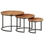 Stackable tables 3 pieces solid acacia wood by vidaXL, Coffee table - Ref: Foro24-353900, Price: 110,45 €, Discount: %