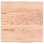 Treated wood table top with natural brown edge 40x40x(2-4) cm by vidaXL, Table tops - Ref: Foro24-363927, Price: 31,36 €, Dis...