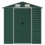 Cobertizo de jardín acero galvanizado verde 191x385x198 cm de vidaXL, Cobertizos - Ref: Foro24-3188234, Precio: 465,51 €, Des...