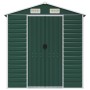 Cobertizo de jardín acero galvanizado verde 191x385x198 cm de vidaXL, Cobertizos - Ref: Foro24-3188234, Precio: 513,81 €, Des...