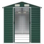 Cobertizo de jardín acero galvanizado verde 191x385x198 cm de vidaXL, Cobertizos - Ref: Foro24-3188234, Precio: 513,81 €, Des...