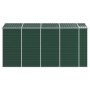 Cobertizo de jardín acero galvanizado verde 191x385x198 cm de vidaXL, Cobertizos - Ref: Foro24-3188234, Precio: 513,81 €, Des...
