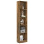 Estantería 5 niveles contrachapada roble ahumado 40x24x175 cm de vidaXL, Librerías y estanterías - Ref: Foro24-816068, Precio...