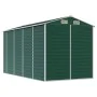 Cobertizo de jardín acero galvanizado verde 191x385x198 cm de vidaXL, Cobertizos - Ref: Foro24-3188234, Precio: 465,51 €, Des...
