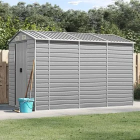 Cobertizo de jardín acero galvanizado gris claro 191x300x198 cm by vidaXL, Sheds - Ref: Foro24-3188244, Price: 429,31 €, Disc...