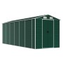 Cobertizo de jardín acero galvanizado verde 191x555x198 cm de vidaXL, Cobertizos - Ref: Foro24-3188236, Precio: 737,69 €, Des...