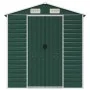 Cobertizo de jardín acero galvanizado verde 191x555x198 cm de vidaXL, Cobertizos - Ref: Foro24-3188236, Precio: 669,84 €, Des...