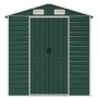 Cobertizo de jardín acero galvanizado verde 191x555x198 cm de vidaXL, Cobertizos - Ref: Foro24-3188236, Precio: 737,69 €, Des...