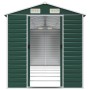 Cobertizo de jardín acero galvanizado verde 191x555x198 cm de vidaXL, Cobertizos - Ref: Foro24-3188236, Precio: 737,69 €, Des...