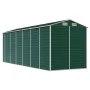 Cobertizo de jardín acero galvanizado verde 191x555x198 cm de vidaXL, Cobertizos - Ref: Foro24-3188236, Precio: 669,84 €, Des...