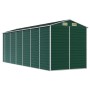 Cobertizo de jardín acero galvanizado verde 191x555x198 cm de vidaXL, Cobertizos - Ref: Foro24-3188236, Precio: 737,69 €, Des...