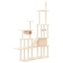 Rascador para gatos con postes de sisal color crema 279 cm en Mobiliario para gatos | Comprar online en Foru.es