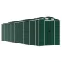 Cobertizo de jardín acero galvanizado verde 191x725x198 cm de vidaXL, Cobertizos - Ref: Foro24-3188238, Precio: 808,39 €, Des...