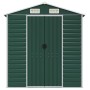 Cobertizo de jardín acero galvanizado verde 191x725x198 cm de vidaXL, Cobertizos - Ref: Foro24-3188238, Precio: 891,89 €, Des...