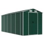Cobertizo de jardín acero galvanizado verde 191x470x198 cm de vidaXL, Cobertizos - Ref: Foro24-3188235, Precio: 660,59 €, Des...