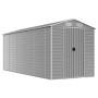 Cobertizo de jardín acero galvanizado gris claro 191x470x198 cm de vidaXL, Cobertizos - Ref: Foro24-3188246, Precio: 703,01 €...