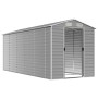 Cobertizo de jardín acero galvanizado gris claro 191x470x198 cm de vidaXL, Cobertizos - Ref: Foro24-3188246, Precio: 703,01 €...