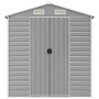 Cobertizo de jardín acero galvanizado gris claro 191x470x198 cm de vidaXL, Cobertizos - Ref: Foro24-3188246, Precio: 703,01 €...