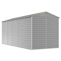Cobertizo de jardín acero galvanizado gris claro 191x470x198 cm de vidaXL, Cobertizos - Ref: Foro24-3188246, Precio: 703,01 €...