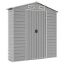 Cobertizo de jardín acero galvanizado gris claro 191x470x198 cm de vidaXL, Cobertizos - Ref: Foro24-3188246, Precio: 703,01 €...