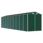 Cobertizo de jardín acero galvanizado verde 191x810x198 cm de vidaXL, Cobertizos - Ref: Foro24-3188239, Precio: 877,69 €, Des...