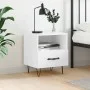Engineered wood bedside table in glossy white, measuring 40x35x47.5cm. by vidaXL, Nightstands - Ref: Foro24-827424, Price: 43...