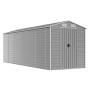 Cobertizo de jardín acero galvanizado gris claro 191x555x198 cm de vidaXL, Cobertizos - Ref: Foro24-3188247, Precio: 768,56 €...