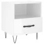 Engineered wood bedside table in glossy white, measuring 40x35x47.5cm. by vidaXL, Nightstands - Ref: Foro24-827424, Price: 43...