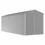 Cobertizo de jardín acero galvanizado gris claro 191x555x198 cm de vidaXL, Cobertizos - Ref: Foro24-3188247, Precio: 768,56 €...