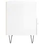 Engineered wood bedside table in glossy white, measuring 40x35x47.5cm. by vidaXL, Nightstands - Ref: Foro24-827424, Price: 43...